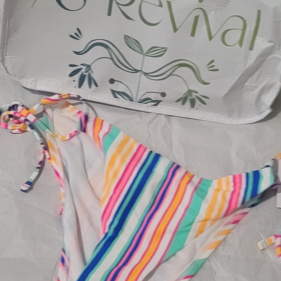 Altar'd State Multicolor Striped Bikini Bottom NWT - Picture 4 of 8